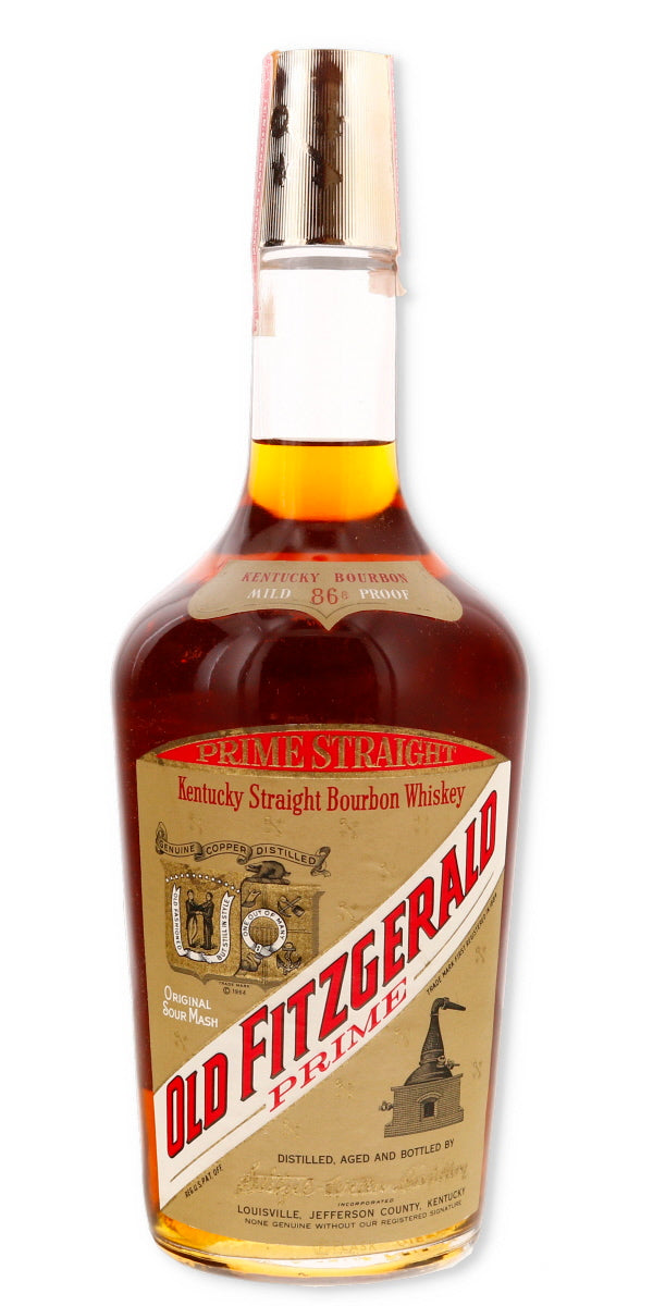 Old Fitzgerald 7 Year Old Prime Straight Bourbon 1960s 86.8 Proof / Stitzel-Weller 4/5 Quart - Flask Fine Wine & Whisky