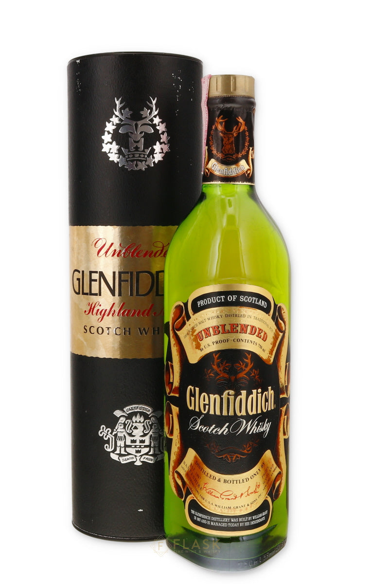 Glenfiddich Unblended Single Malt Scotch 1970s - Flask Fine Wine & Whisky
