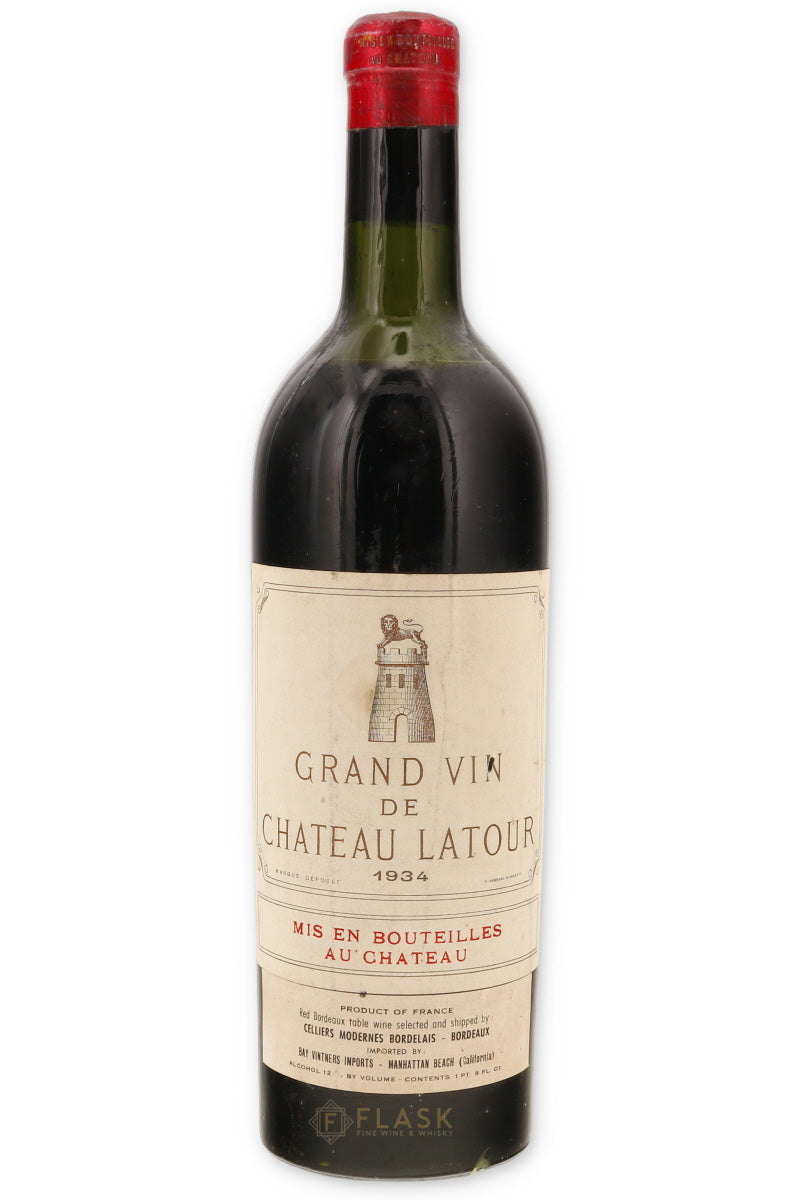 Chateau Latour 1934 - Flask Fine Wine & Whisky
