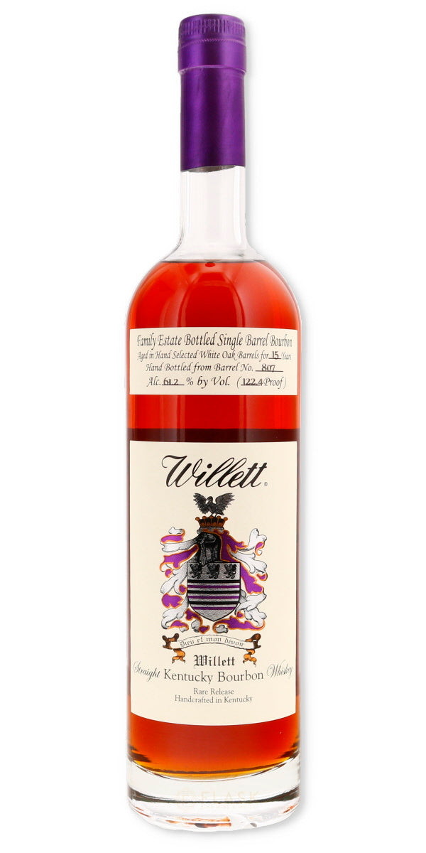 Willett Family Estate 15 Year Single Barrel Bourbon #807 122.4 Proof - Flask Fine Wine & Whisky