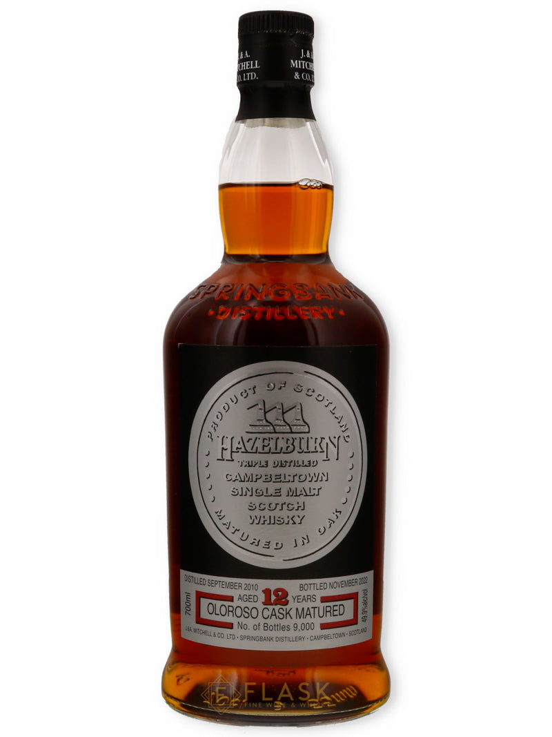 Hazelburn 12 Year Old Oloroso Sherry Cask Matured Campbeltown Single Malt 49.9% - Flask Fine Wine & Whisky
