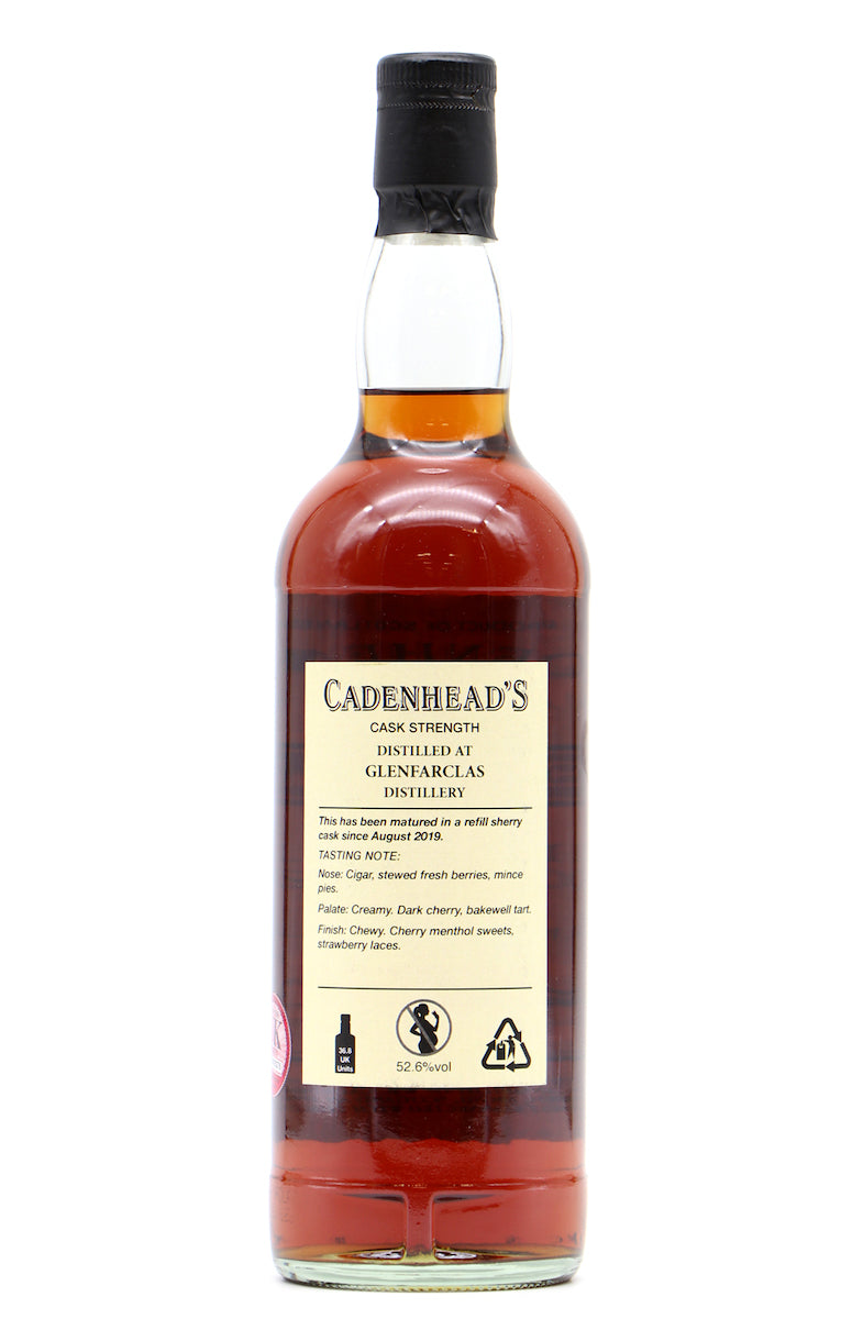 Glenfarclas 2001 19 Year Old Sherry Cask Cadenheads 52.6% - Flask Fine Wine & Whisky