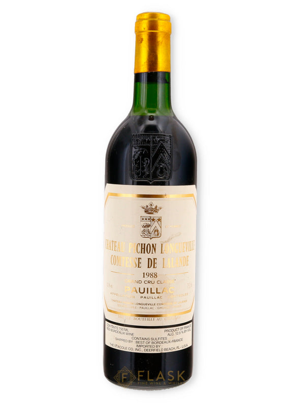 Chateau Pichon Longueville Comtesse de Lalande 1988 - Flask Fine Wine & Whisky
