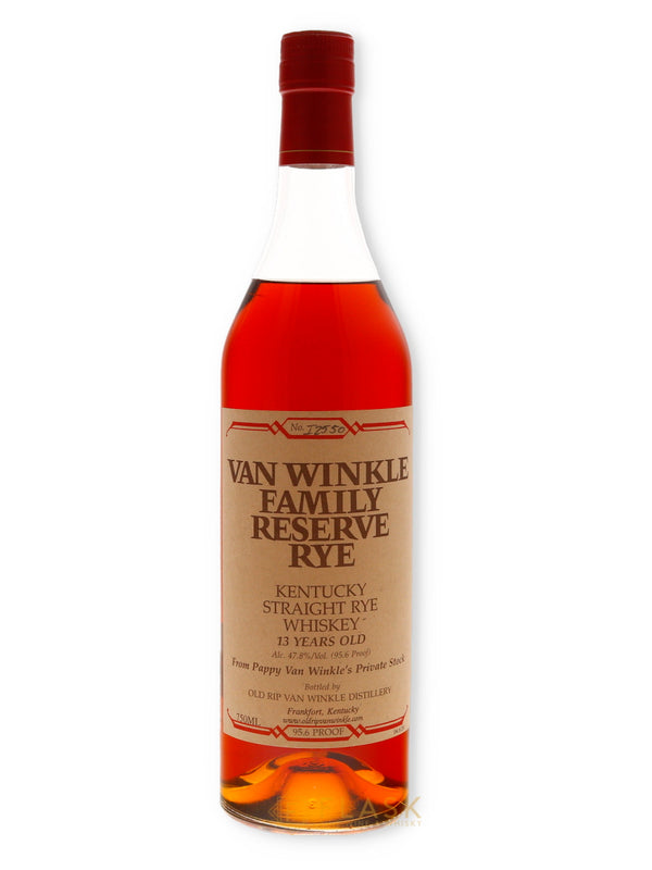 Van Winkle Family Reserve Rye Whiskey 13 Years Old Bottled 2007 - Flask Fine Wine & Whisky