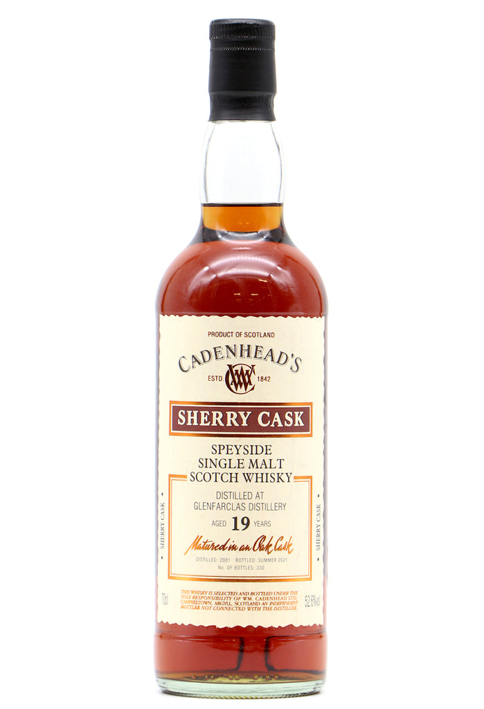 Glenfarclas 2001 19 Year Old Sherry Cask Cadenheads 52.6% - Flask Fine Wine & Whisky