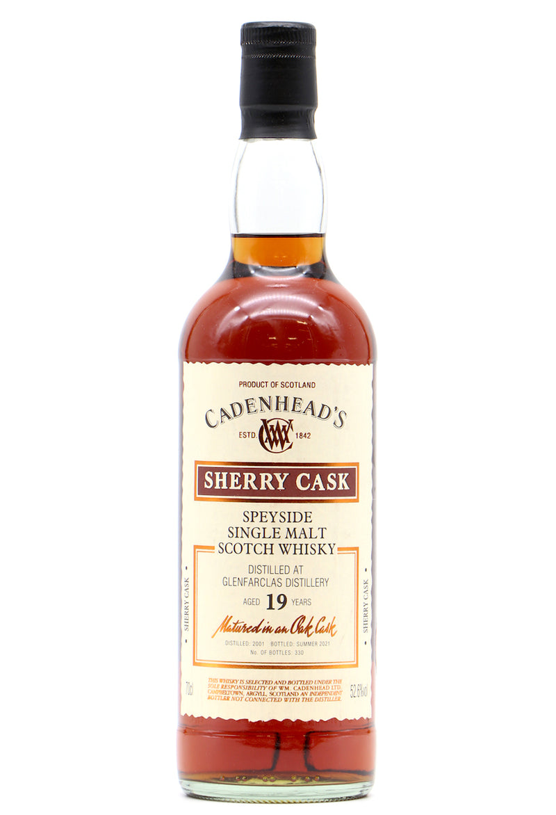 Glenfarclas 2001 19 Year Old Sherry Cask Cadenheads 52.6% - Flask Fine Wine & Whisky