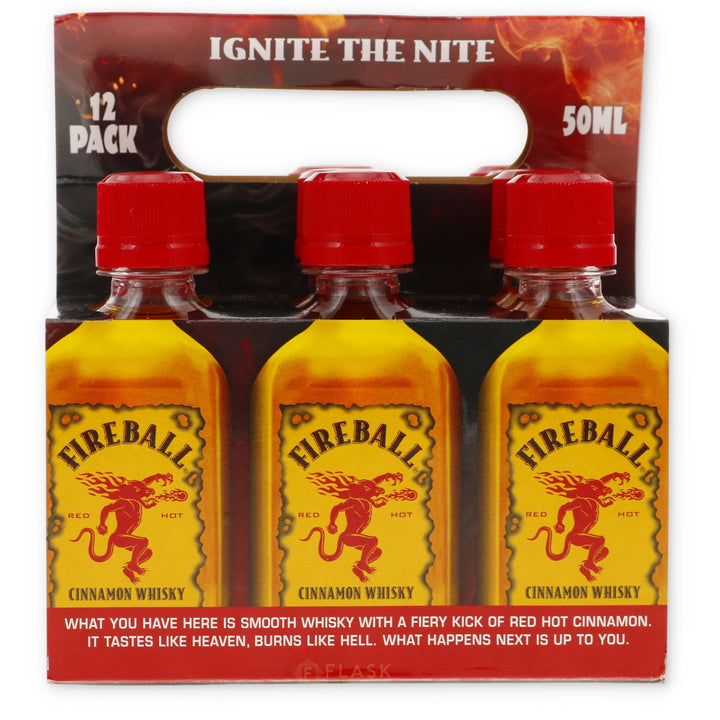Fireball Ignite the Night 50ml 12pk - Flask Fine Wine & Whisky