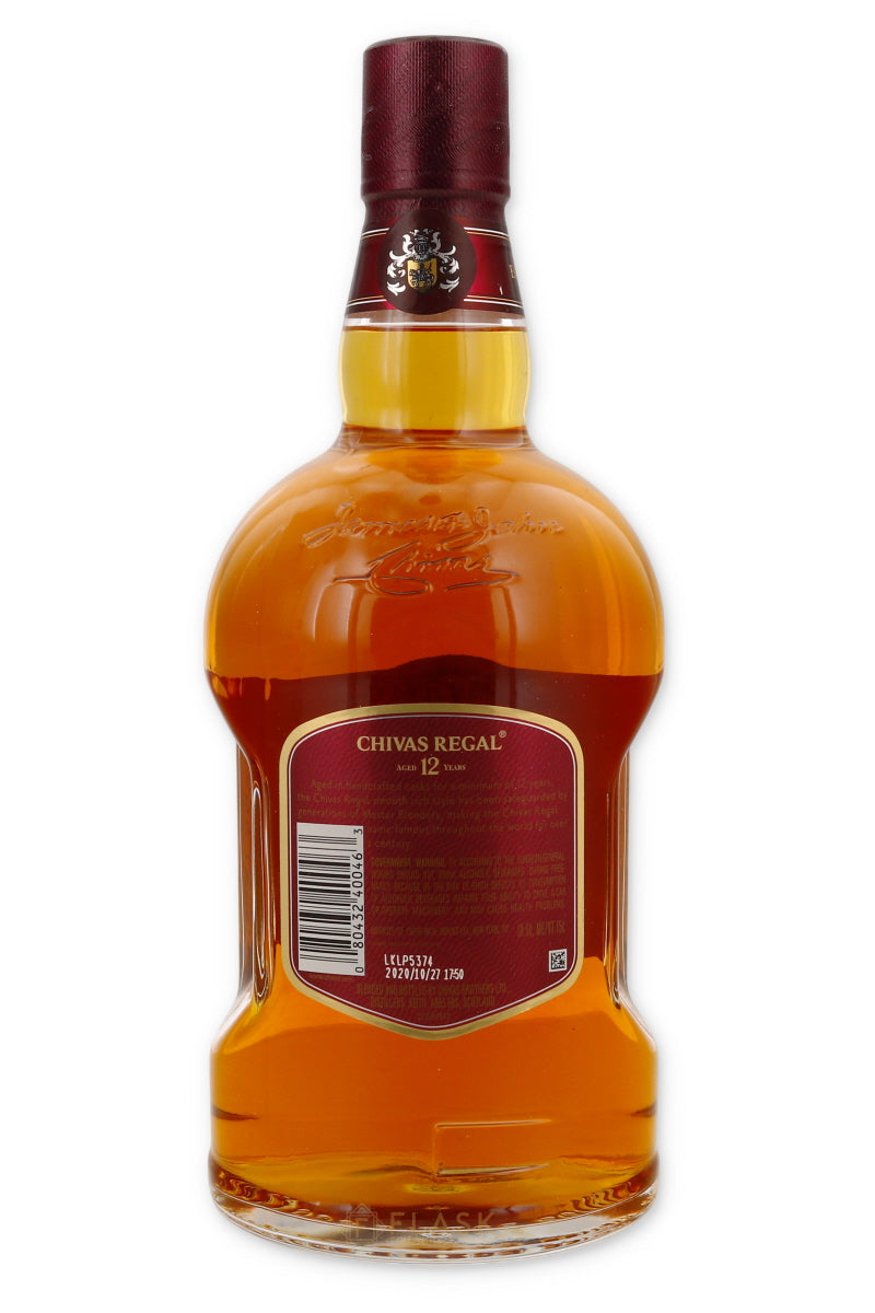 Chivas Regal 12 Year Blended Scotch 1.75 Liter - Flask