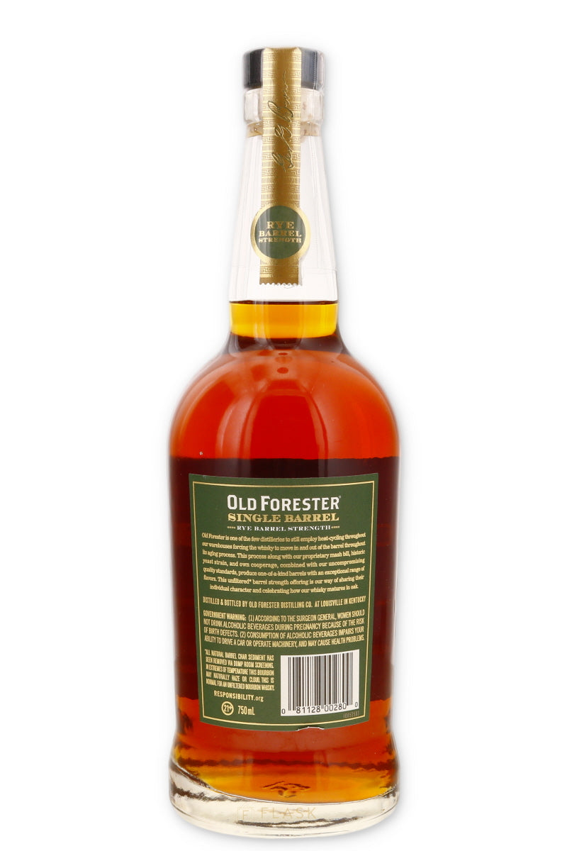 Old Forester Single Barrel Rye Barrel Proof