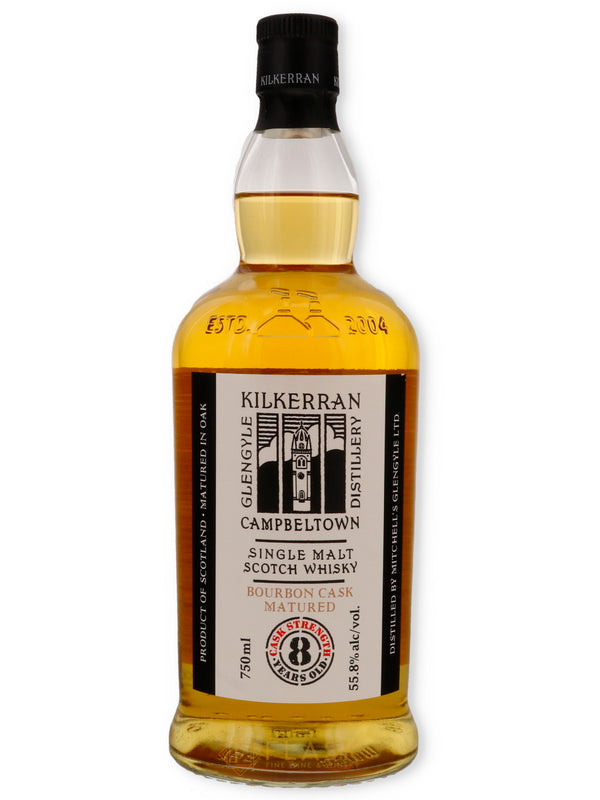 Kilkerran 8 Year Old Cask Strength Bourbon Cask Matured 55.8% - Flask Fine Wine & Whisky