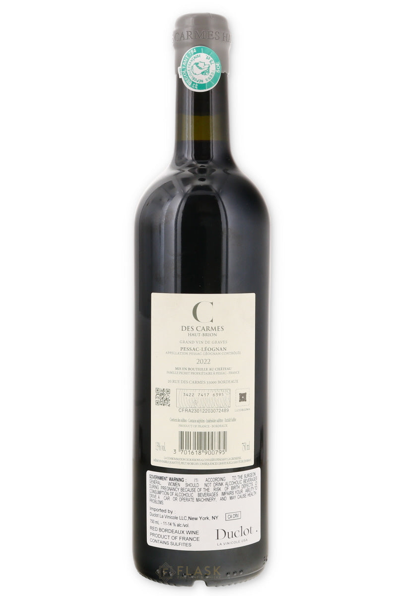 Le C Des Carmes Haut Brion Pessac Leognan 2022