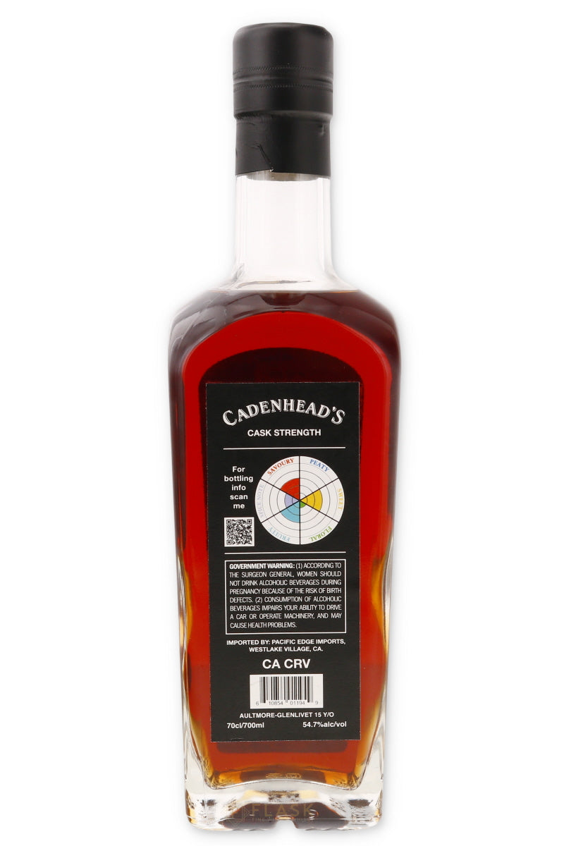 Cadenhead Chairmans Stock Aultmore Glenlivet Aged 15 Years 109.4 Proof - Flask Fine Wine & Whisky
