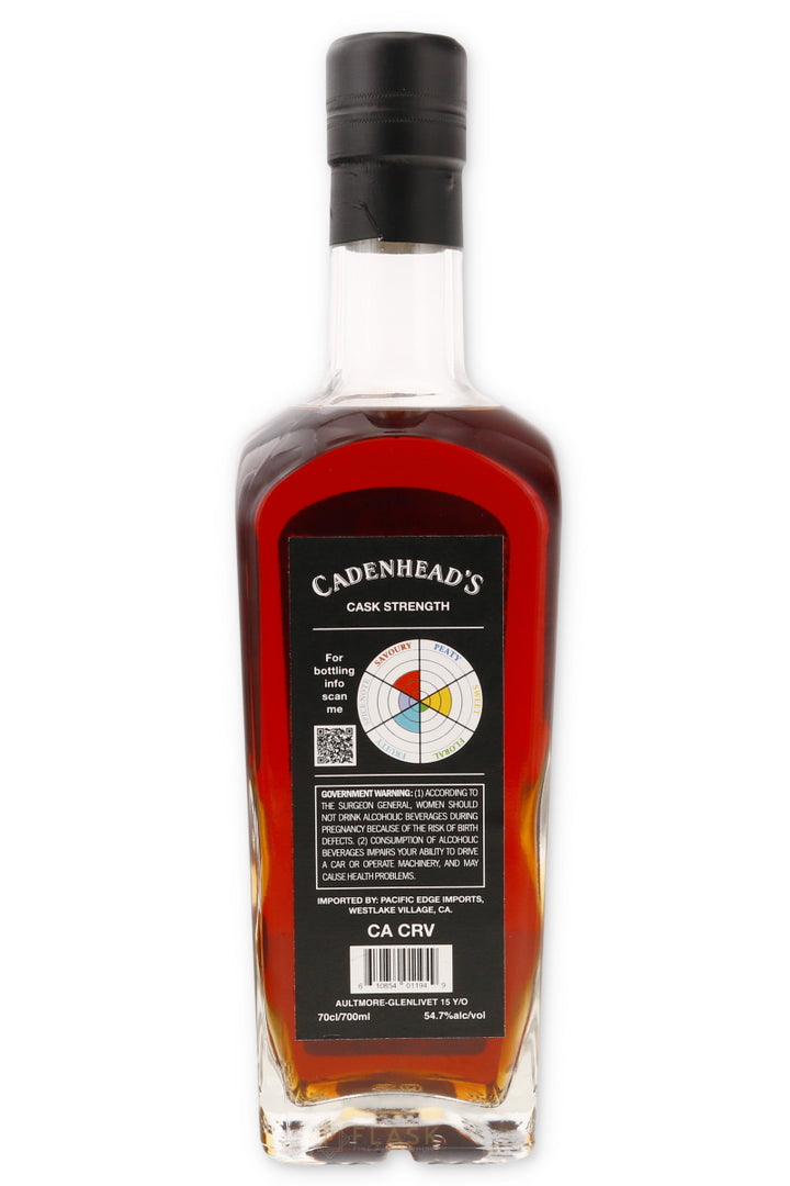 Cadenhead Chairmans Stock Aultmore Glenlivet Aged 15 Years 109.4 Proof - Flask Fine Wine & Whisky