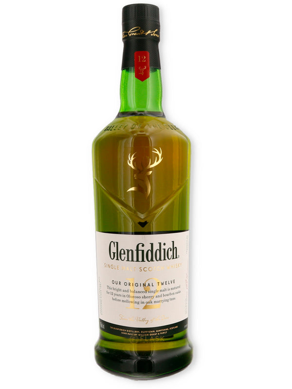 Glenfiddich 12 year old Single Malt Scotch 1 liter - Flask Fine Wine & Whisky