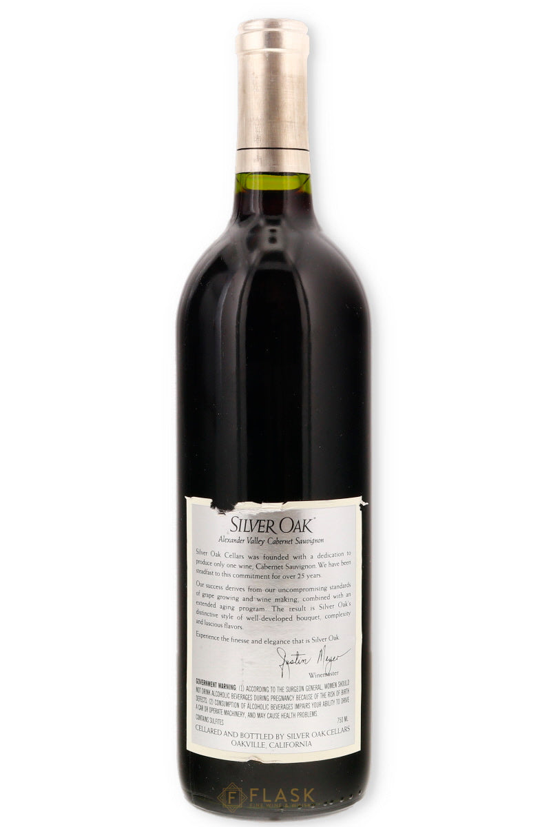 Silver Oak Alexander Valley Cabernet Sauvignon 1995 - Flask Fine Wine & Whisky
