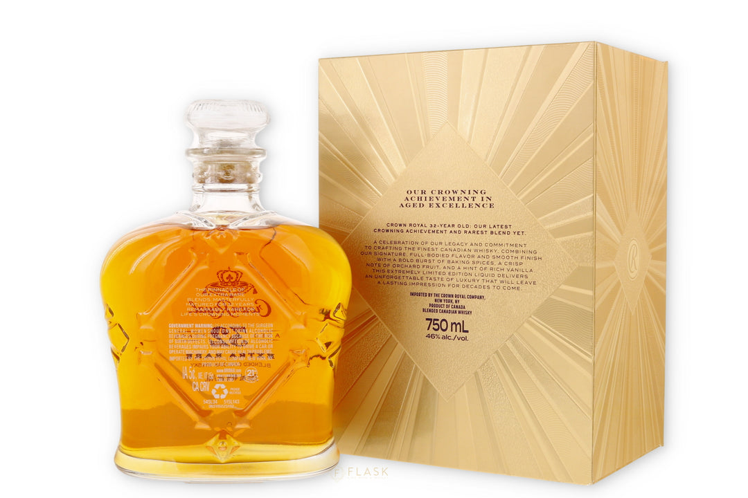Crown Royal Extra Rare Canadien Whisky Aged 32 Years - Flask Fine Wine & Whisky