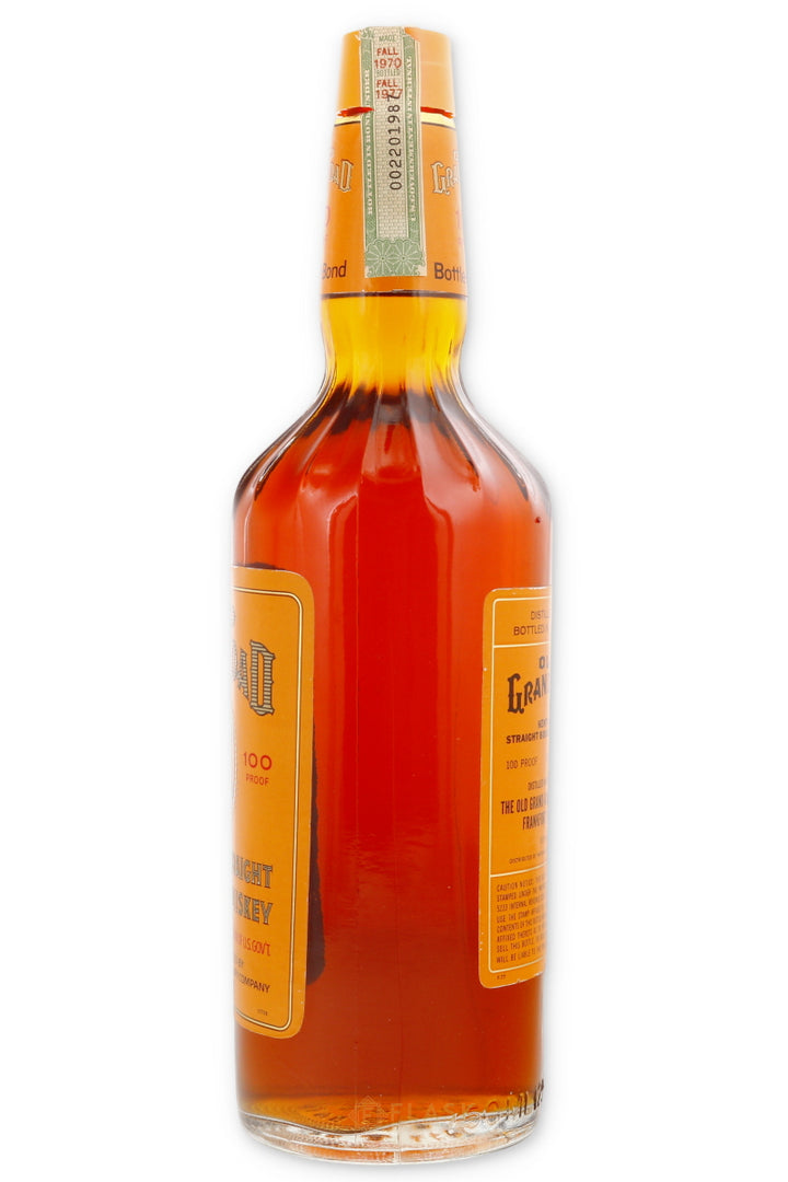 Old Grand Dad Bourbon Vintage 1970 100 Proof Bottled in Bond - Flask Fine Wine & Whisky