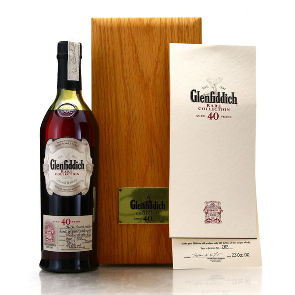Glenfiddich 40 Year Old Rare Collection Bottled 2000 - Flask Fine Wine & Whisky