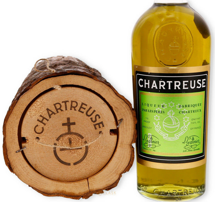 Chartreuse Voiron Green Vintage 1970s with Original Log - Flask Fine Wine & Whisky