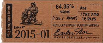 Bookers Bourbon Batch 2015-01 Big Man Small Batch - Flask Fine Wine & Whisky