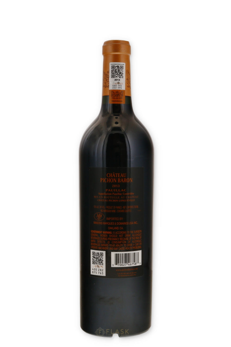 Chateau Pichon Longueville Baron Pauillac 2013