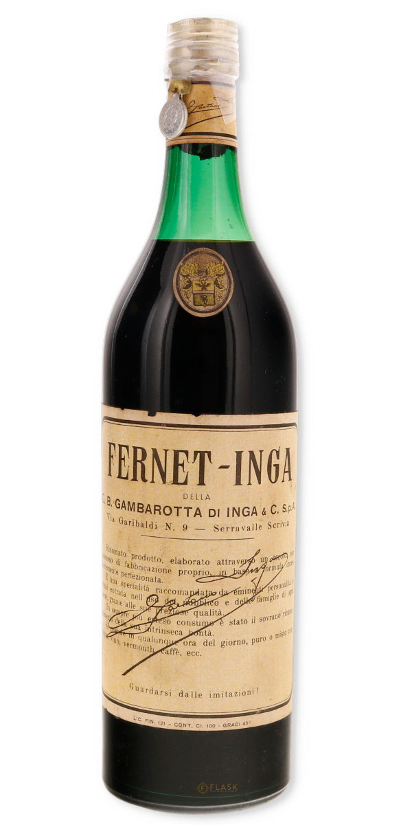 Gambarotta Inga Vintage Fernet 1 Liter 1940s/1950s