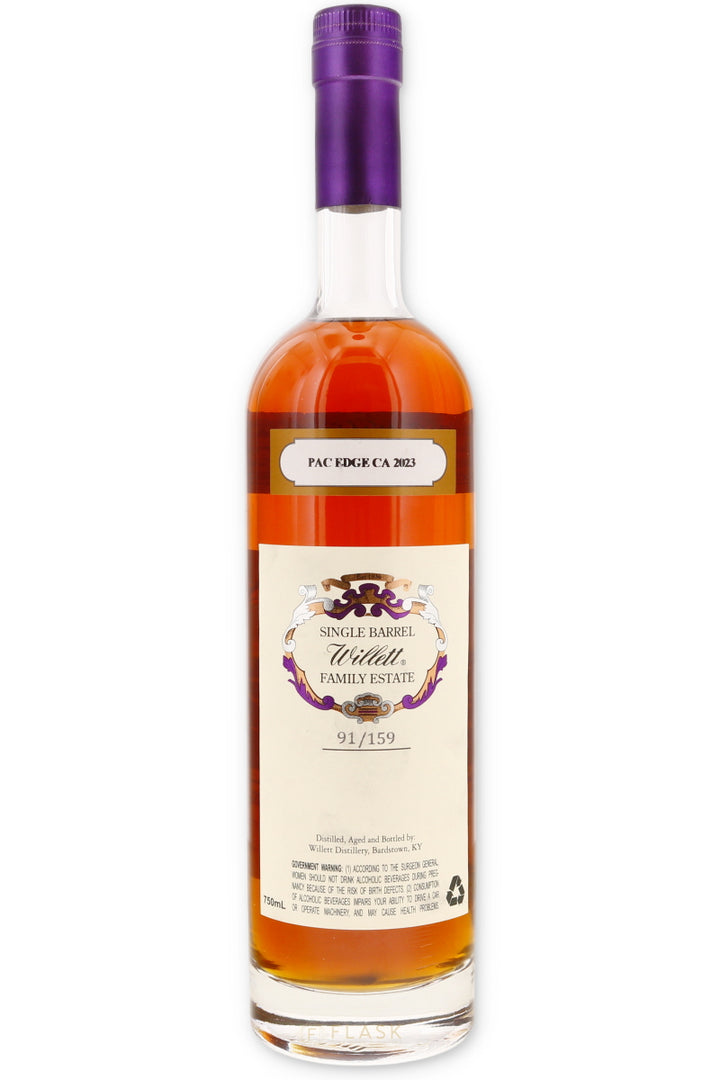Willett Family Estate Single Barrel Bourbon 10 Year Barrel 2068 Pac Edge CA 2023 123.4 proof