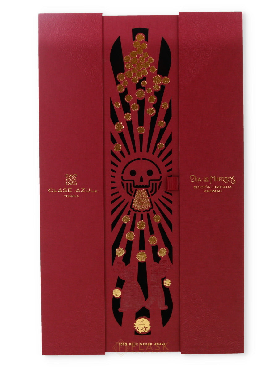 Clase Azul Dia de Los Muertos 2023 Aromas Limited Edition Tequila Gift Box Set with Glasses 1 Liter - Flask Fine Wine & Whisky