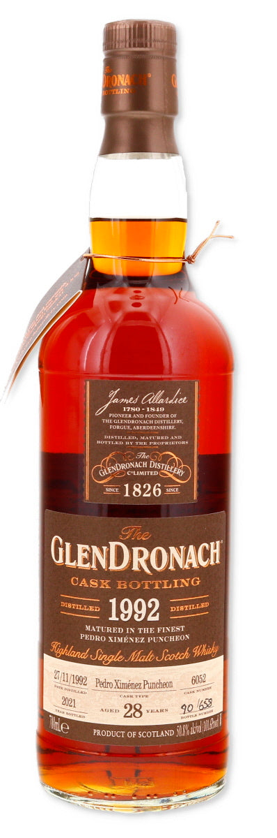 Glendronach 1992 28 Year Old Pedro Ximenez Puncheon Scotch Whisky 50.8% #6052