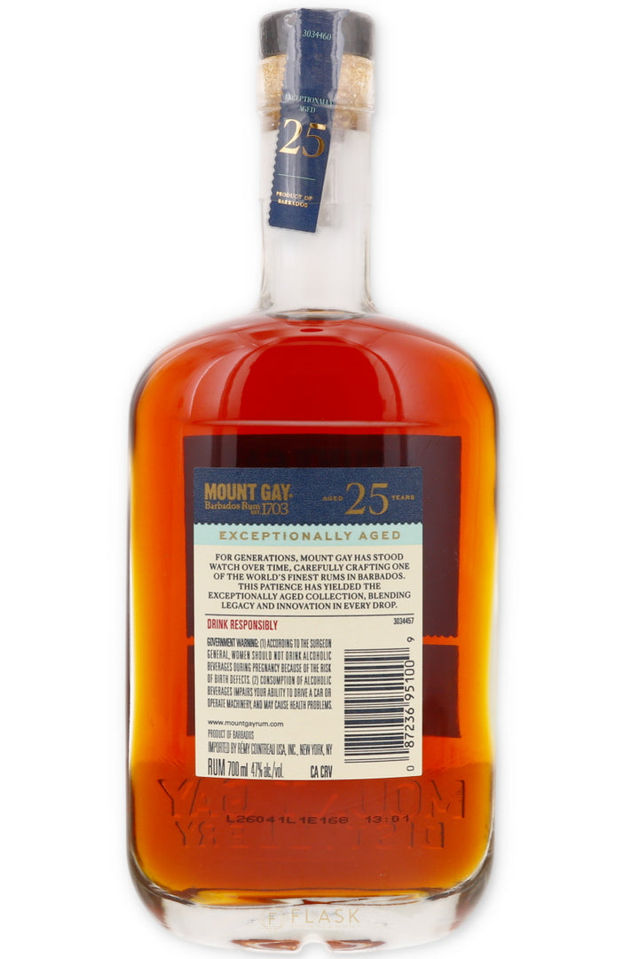 Mount Gay Rum Exceptionally Aged 25 Years