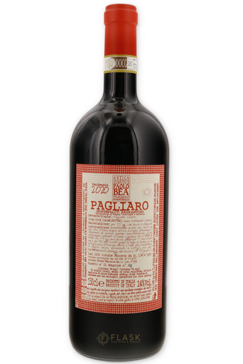 Paolo Bea Pagliaro Montefalco Sagrantino Secco 1.5 Liter Magnum - Flask Fine Wine & Whisky