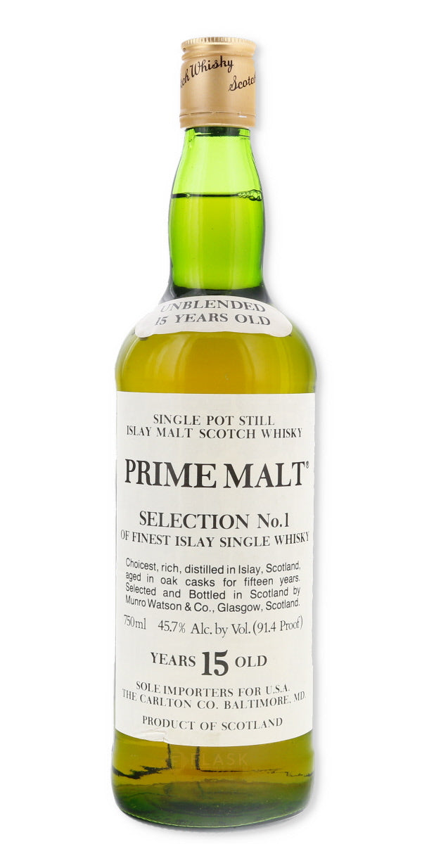 Laphroaig 15 Year Old Unblended Prime Malt Selection No.1 / Carlton Import - Flask Fine Wine & Whisky