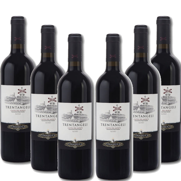 Trentangeli Tormaresca Castel Del Monte Rosso 2015 6  Bottle Case - Flask Fine Wine & Whisky