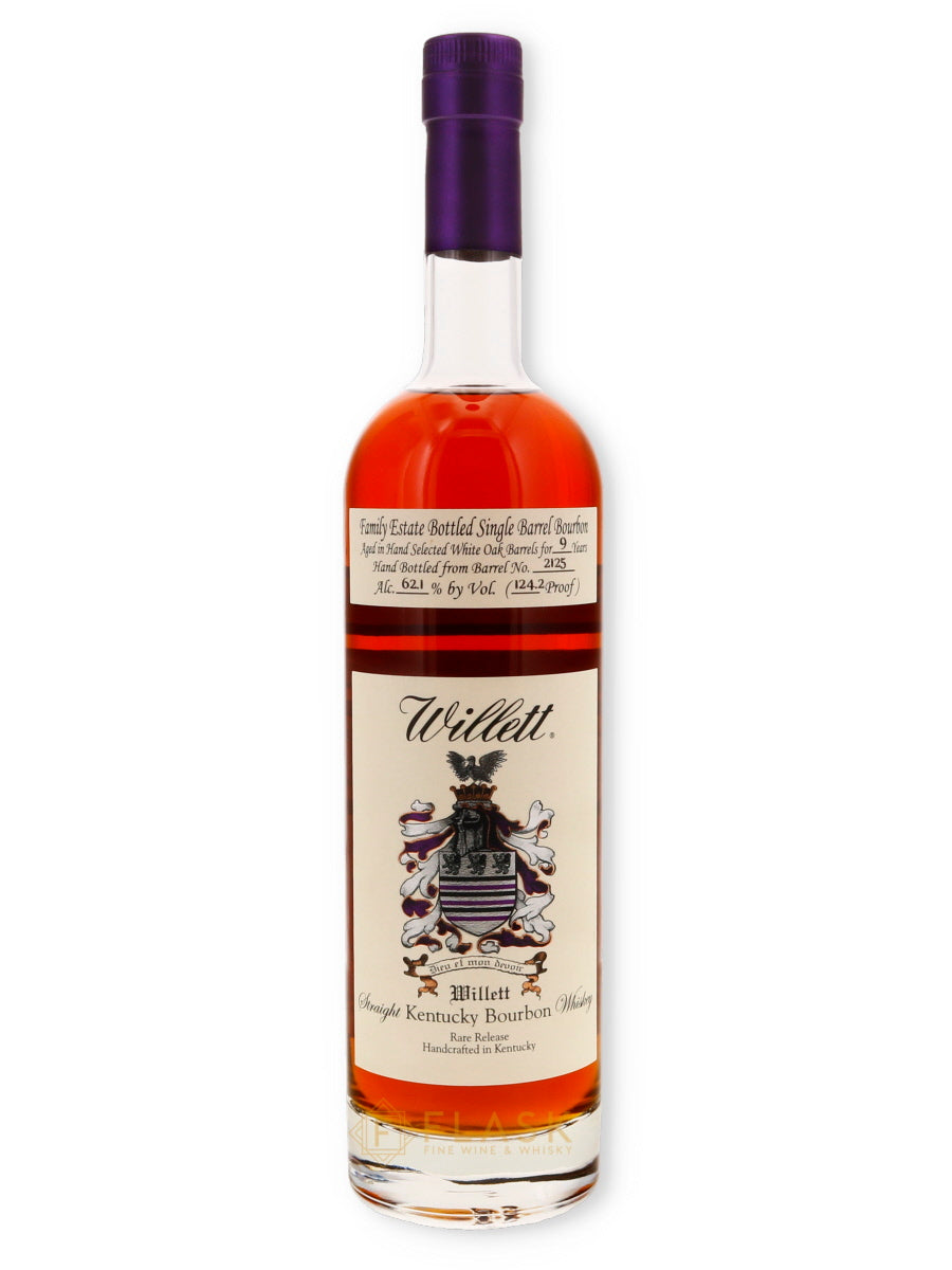 Willett Family Estate Single Barrel Bourbon 9 Year #2125 124.2 Proof - Flask Fine Wine & Whisky