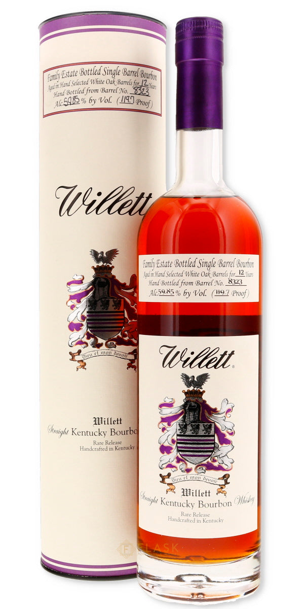Willett Family Estate 12 Year Old Single Barrel Bourbon #8323 119.7 Proof [With Tube] - Flask Fine Wine & Whisky