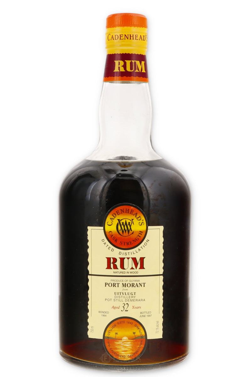 Port Mourant (Uitvlugt) 1964 32 Year Old Rum Cadenhead's 72.1% - Flask Fine Wine & Whisky