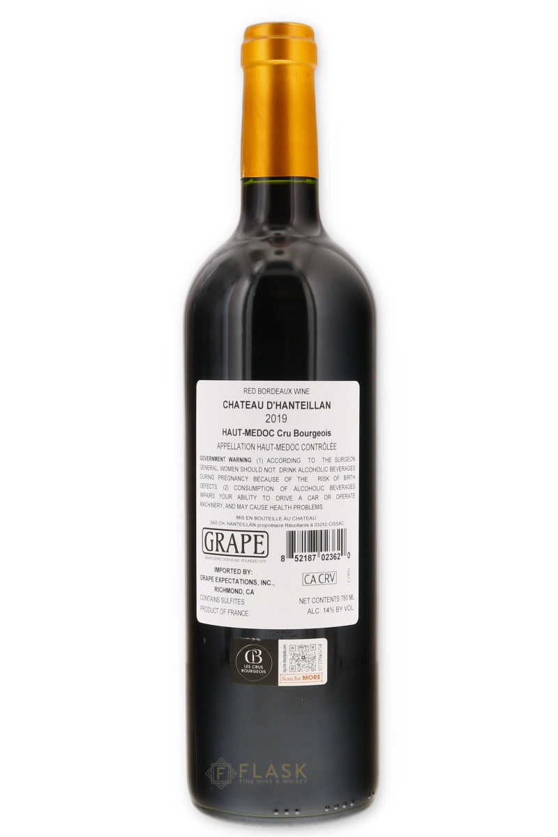 Chateau D'Hanteillan Haut Medoc 2019