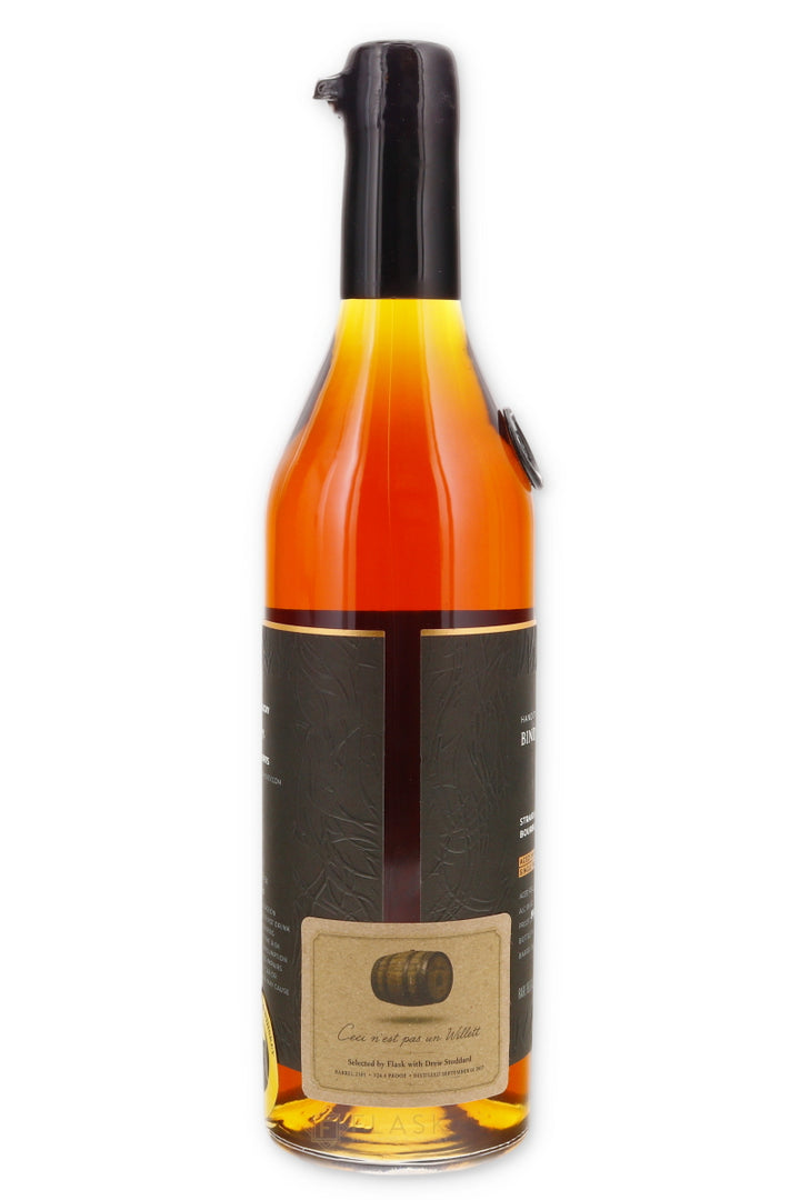 Binder’s Stash “Ceci n’est pas un Willett” Flask Private Single Barrel Bourbon 8 Year 124.4 Proof