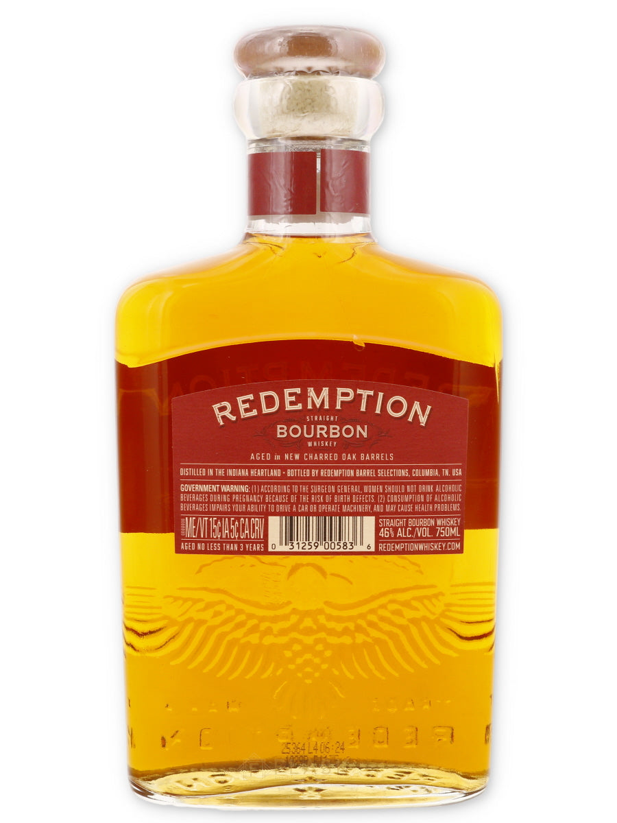 Redemption Straight Bourbon Whiskey Eagle Edition 92 proof - Flask Fine Wine & Whisky