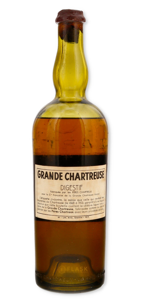 Chartreuse Green Verte Voiron Vintage 1951 - Flask Fine Wine & Whisky