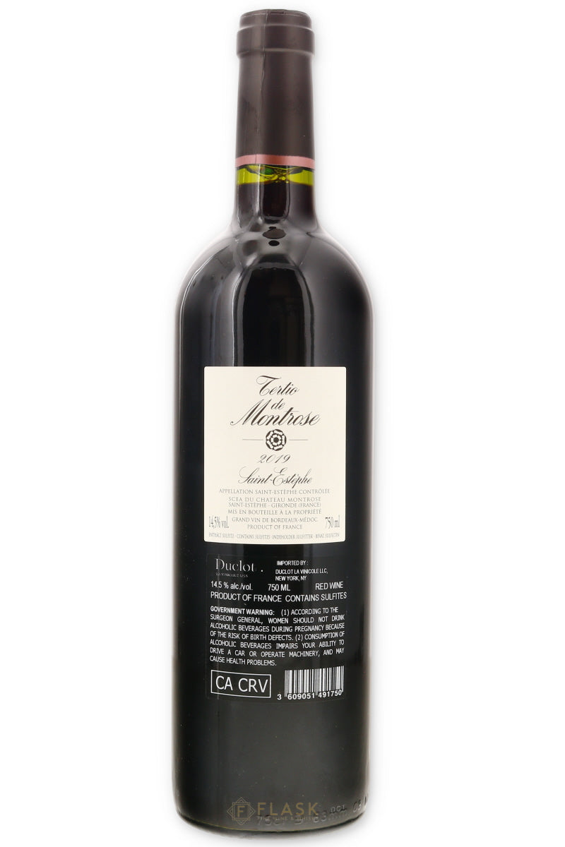 Chateau Montrose Tertio de Montrose Saint Estephe 2019