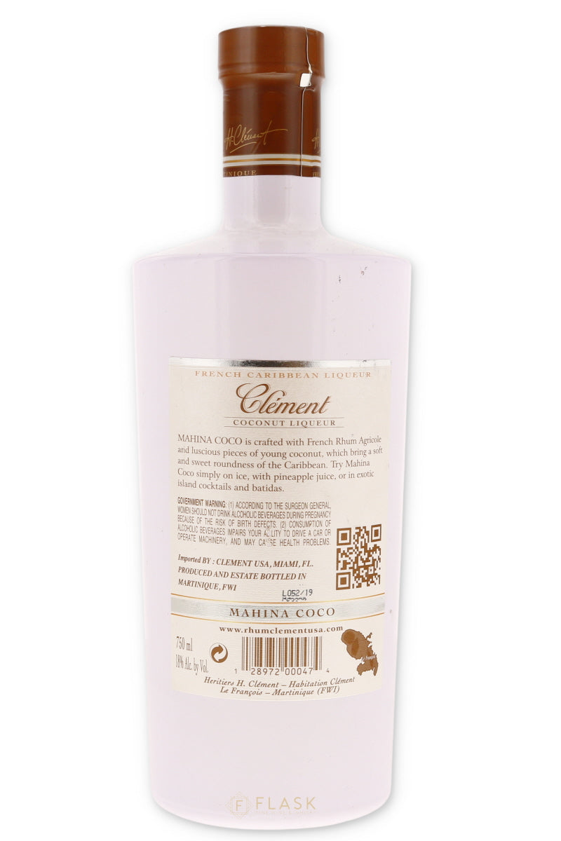Rhum Clement Mahina Martinique Coconut Liqueur 750ml