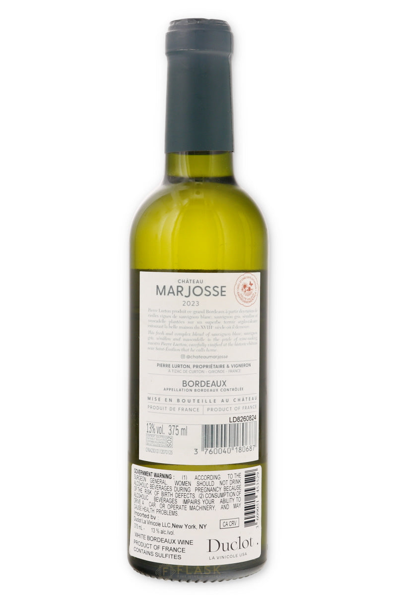 Chateau Marjosse Bordeaux Blanc 2023 375ml / Half Bottle - Flask Fine Wine & Whisky