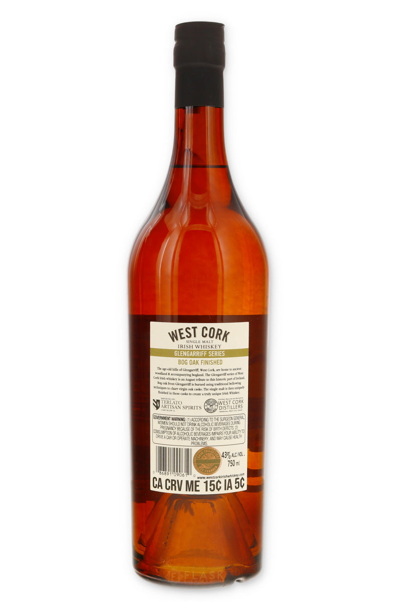 West Cork Distillers Glengarriff Series Bog Oak Charred Cask Single Malt Irish Whiskey