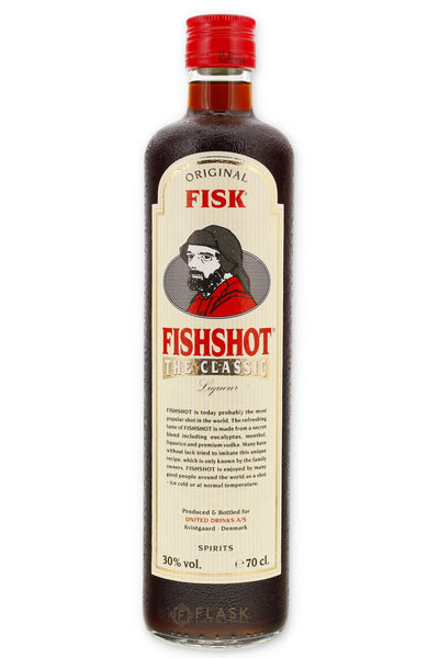 bottle of alcohol with fish lure Fishshot Classic Liqueur 700ml