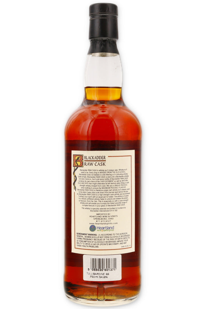 Tullibardine 1966 35 Year Old Blackadder Raw Cask Sherry Hogshead #2121 109.6 Proof