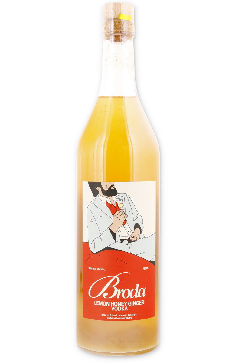 Broda Lemon Honey Ginger Vodka - Flask Fine Wine & Whisky