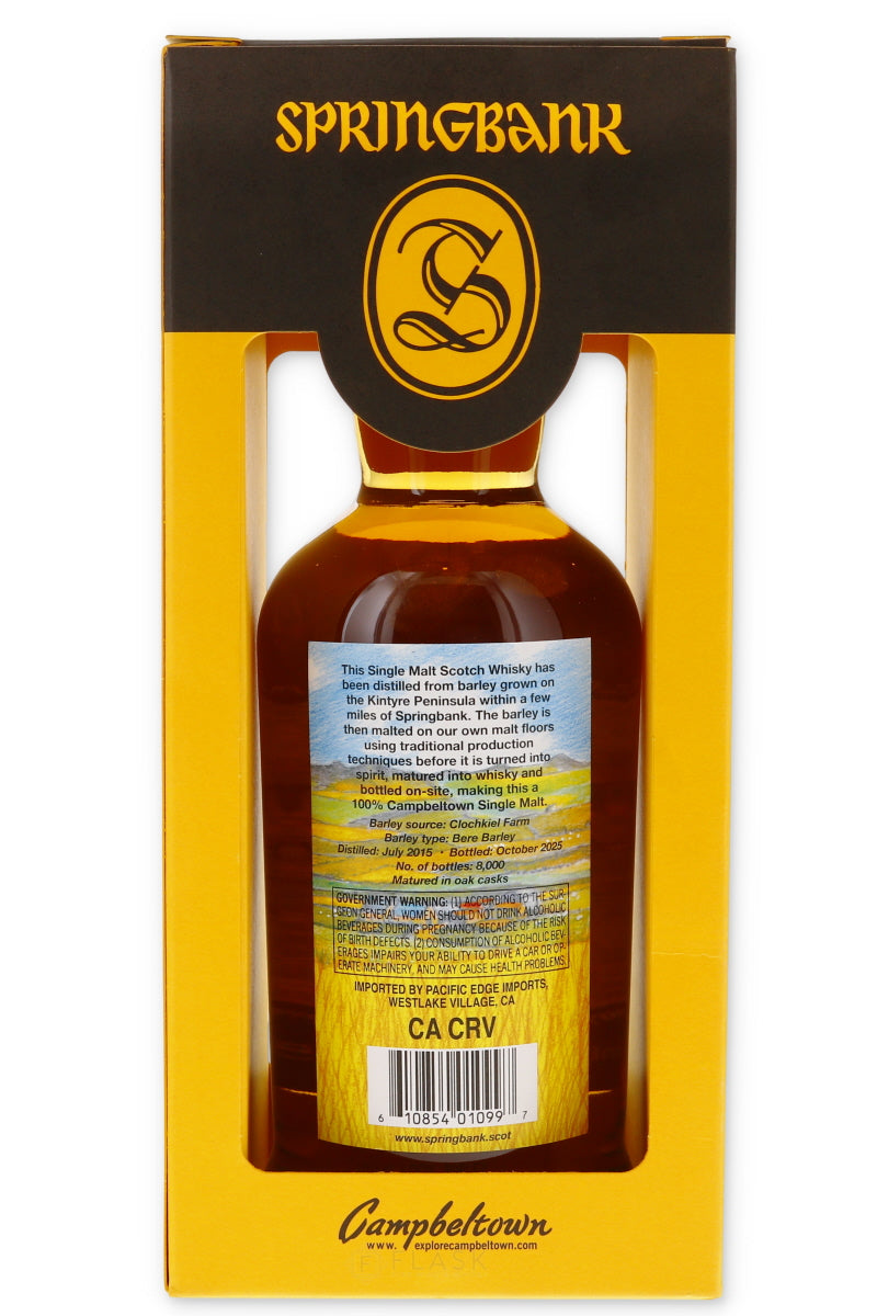 Springbank Local Barley Aged 10 Years 2025 Release 55.2% 700ml