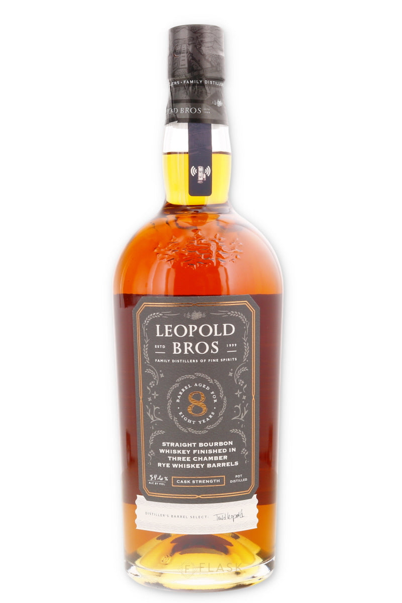 Leopold Bros Three Chamber Rye Cask Finish Cask Strength 8 Year Old Straight Bourbon - Flask Fine Wine & Whisky