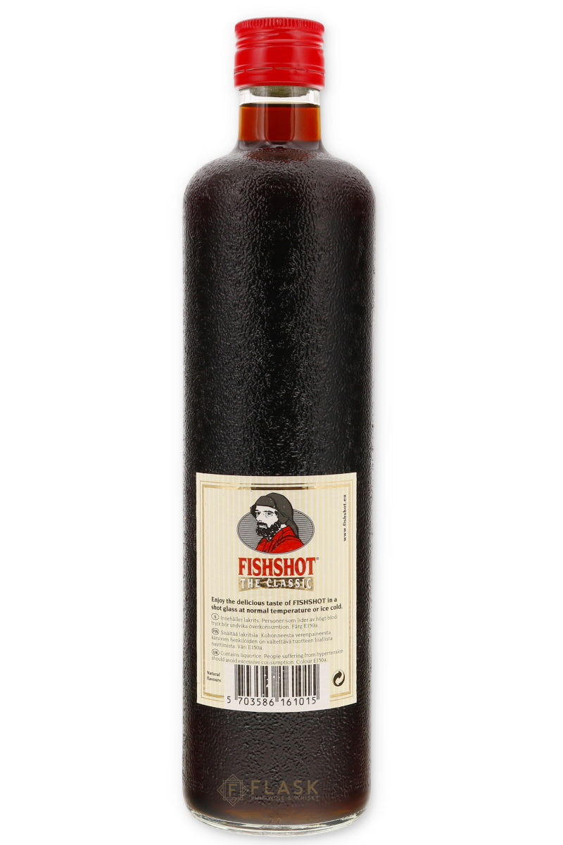 bottle of alcohol with fish lure Fishshot Classic Liqueur 700ml